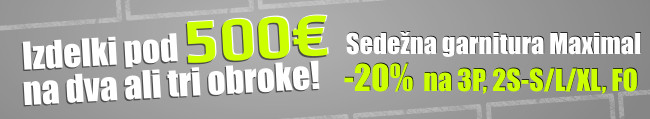 Sedežna garnitura Maximal pod 500EUR